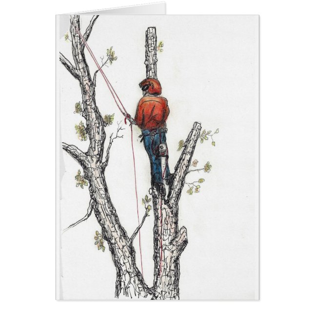 Ax Man no chainsee Hälsningskort (Framsidan)