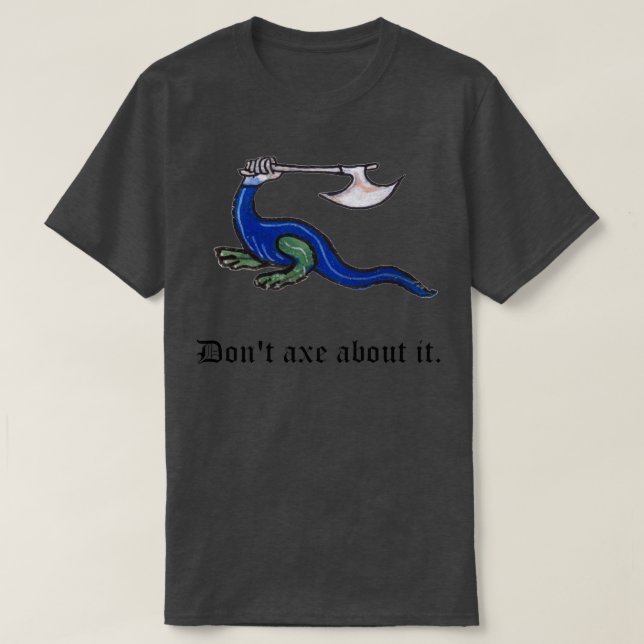 Ax om det medeltida fyrverkeridesign t shirt (Design framsida)