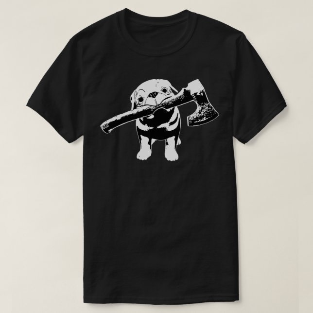 Ax Pug T Shirt (Design framsida)