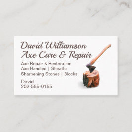 Ax Reparation Restoration Supplies Visitkort