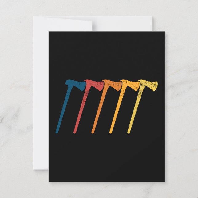 Ax som kastar ax inbjudningar (Framsida)