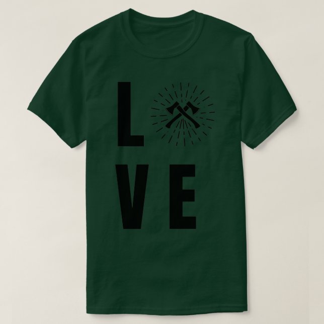 Ax som kastar Tomahawk dubbla-gåva 22 T Shirt (Design framsida)