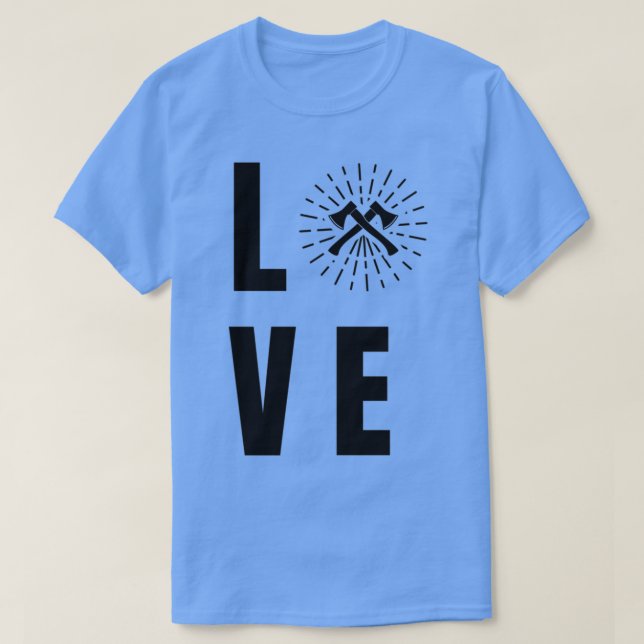 Ax som kastar Tomahawk dubbla-gåva 27 T Shirt (Design framsida)