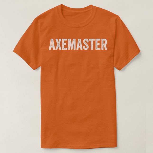 Ax som kastar Tomahawk dubbla Xgift 6 T Shirt (Design framsida)