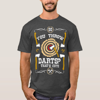 Ax Throsing så att du genom Darts Thvalt T Shirt