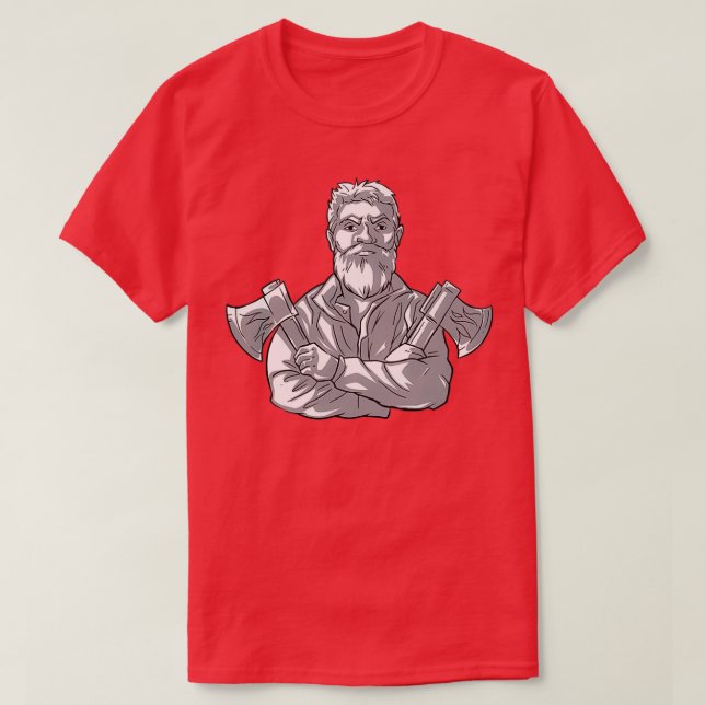 Ax Thrower Ax Thrower Throchet Competition Class T Shirt (Design framsida)