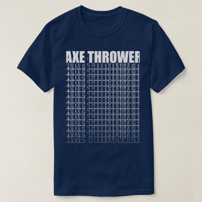 Ax Thrower Ax Thrower Throwing T Shirt (Design framsida)
