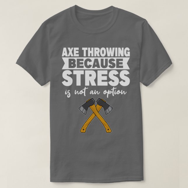 Ax Thrower Ax Tossing Älskare T Shirt (Design framsida)