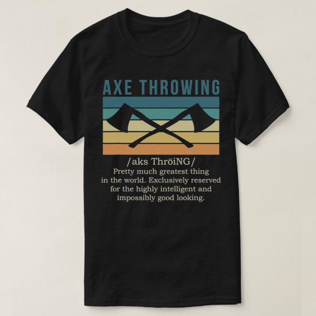 Ax Throwing Ax Throwing Definition Classic TShir T Shirt (Design framsida)