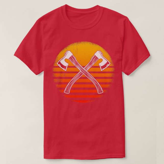 Ax Throwing Axes och Tomahawks T Shirt (Design framsida)