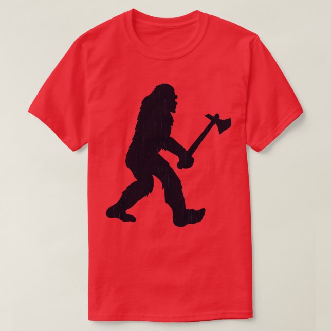 Ax Throwing Big Foot T Shirt (Design framsida)