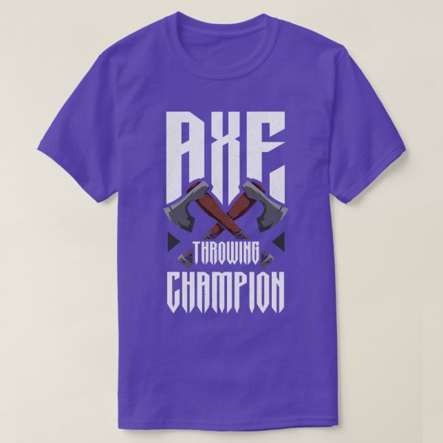 Ax Throwing Champion Funny Ax Throwing T Shirt (Design framsida)