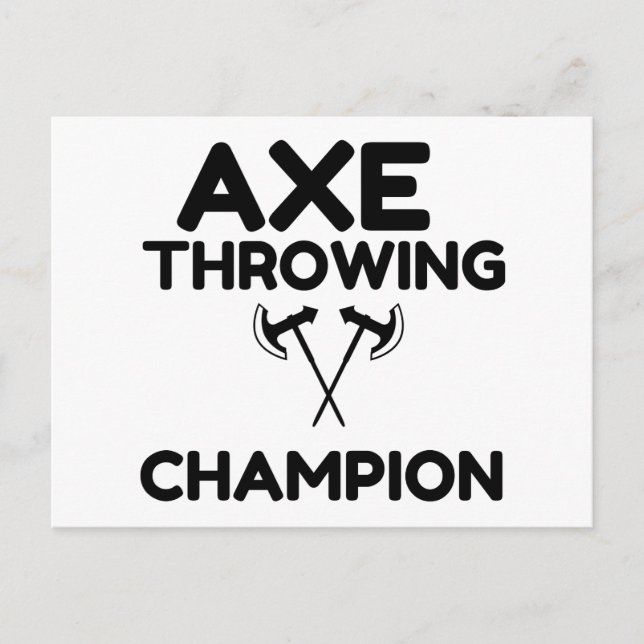 AX THROWING CHAMPION VYKORT (Framsida)