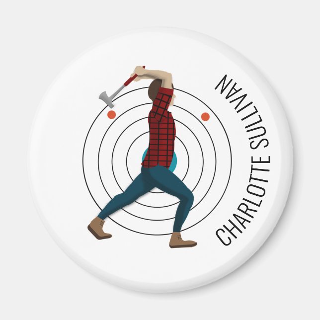 Ax Throwing Magnet (Framsidan)