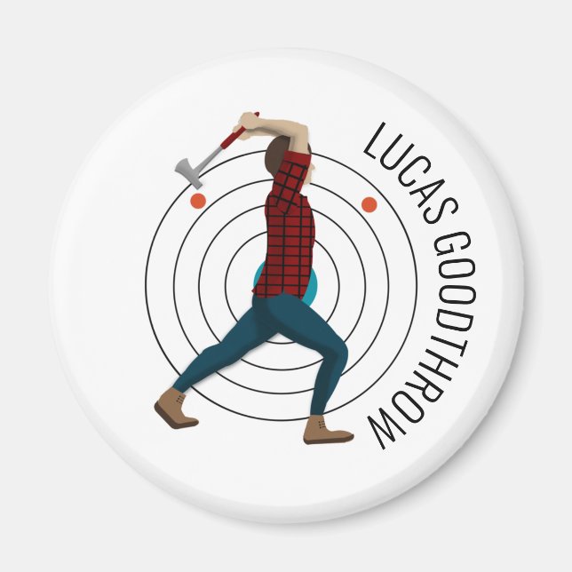 Ax Throwing Magnet (Framsidan)