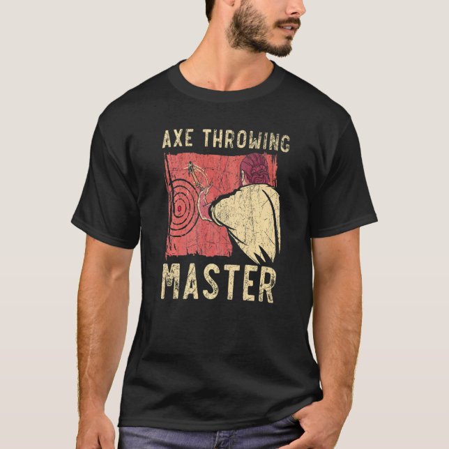 Ax Throwing Master Hatchet Thrower Ax Throw Lumb T Shirt (Framsida)