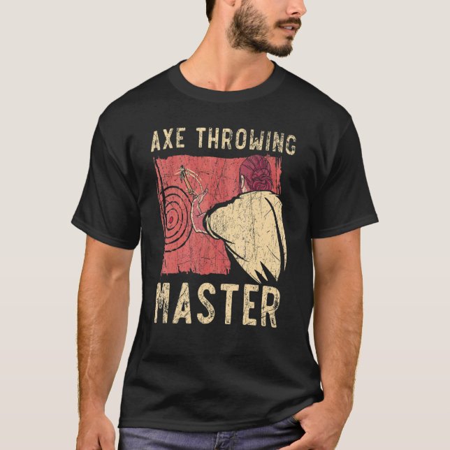Ax Throwing Master Hatchet Thrower Ax Throw Lumb T Shirt (Framsida)