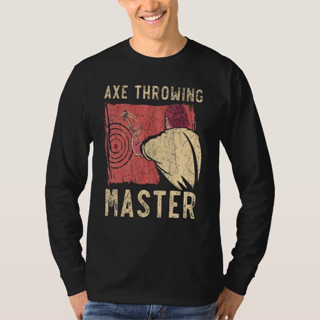 Ax Throwing Master Hatchet Thrower Ax Throw Lumb T Shirt (Framsida)