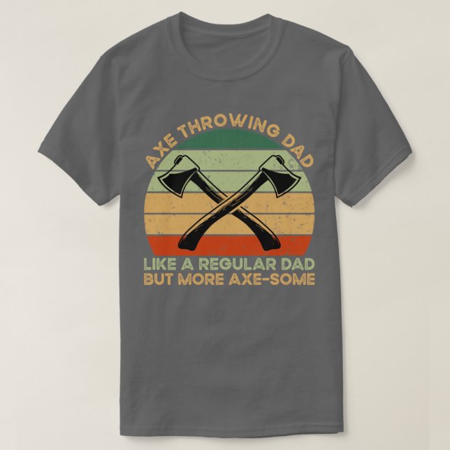 Ax Throwing Pappa T Shirt (Design framsida)