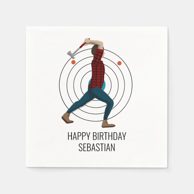 Ax Throwing Pappersservett (Framsidan)