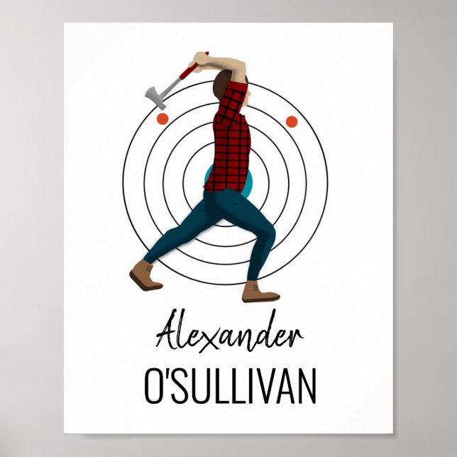 Ax Throwing Poster (Framsidan)