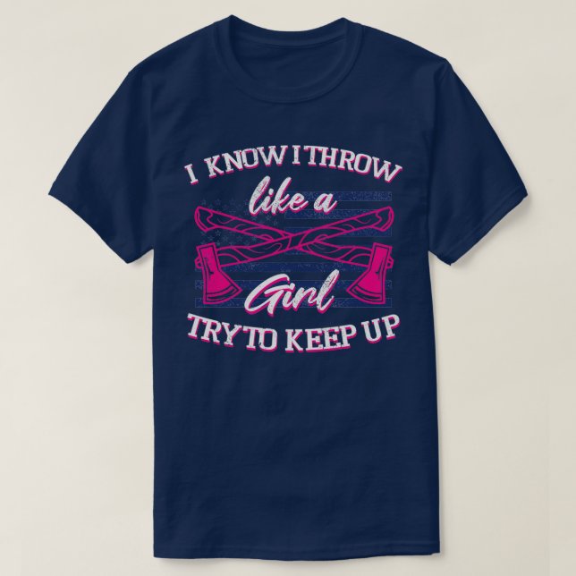 Ax Throwing Women Lumberja T Shirt (Design framsida)