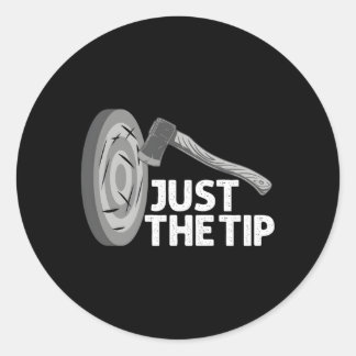 Ax-upptining för ax-beslag runt klistermärke