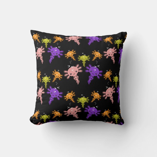 Axaotl Salamander Kids Gift Kudde (Framsida)