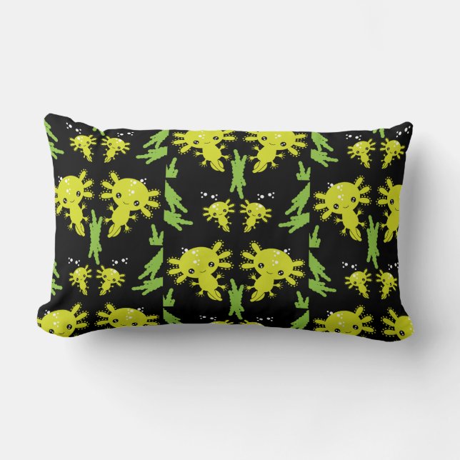 Axaotl Salamander Kids Gift Lumbarkudde (Framsida)