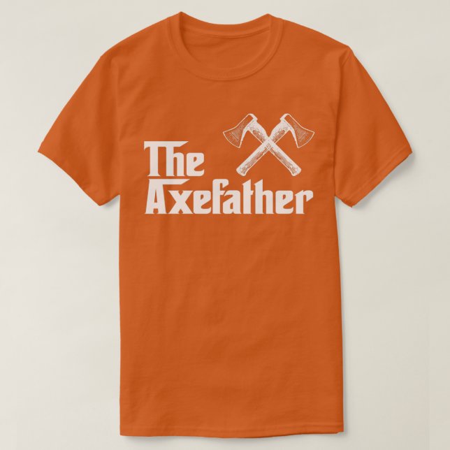 Axeftan Ax Thrower Ax Thrower Ax Throsing Roligt T Shirt (Design framsida)
