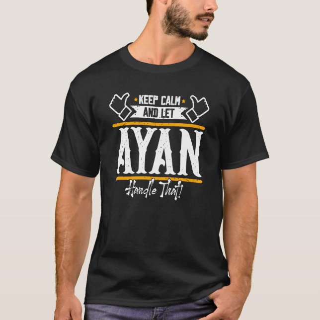 Axel Behålla Lugn och låt Axel hantera den T Shirt (Framsida)