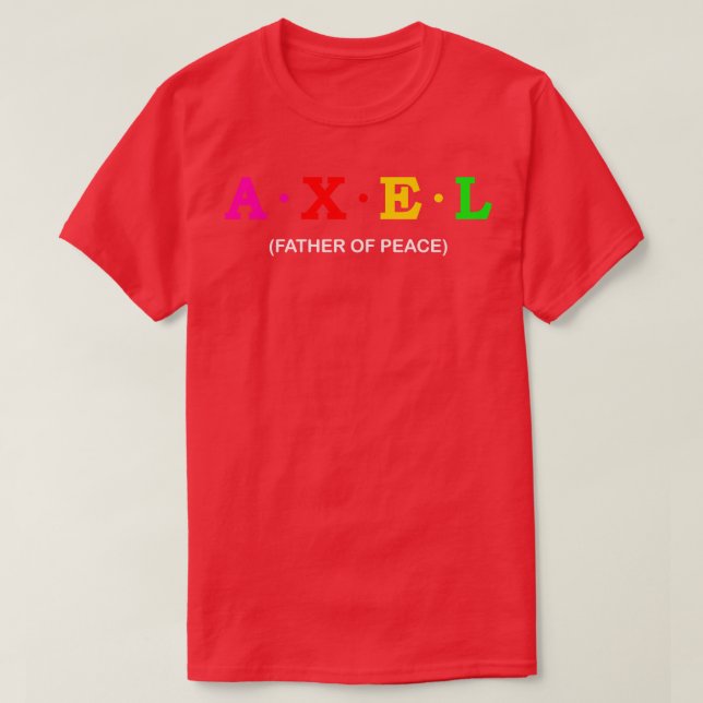 Axel Far i fred 1 T Shirt (Design framsida)