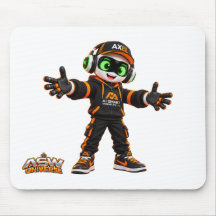 Axel Futuristisk AI Robot Spel Mousepad