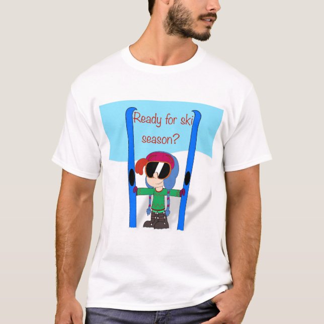 Axel Norris Ski Season Shirt T Shirt (Framsida)