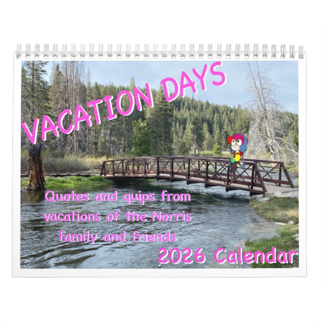 Axel Norris Vacation Day 2026 Kalender (Omslag)