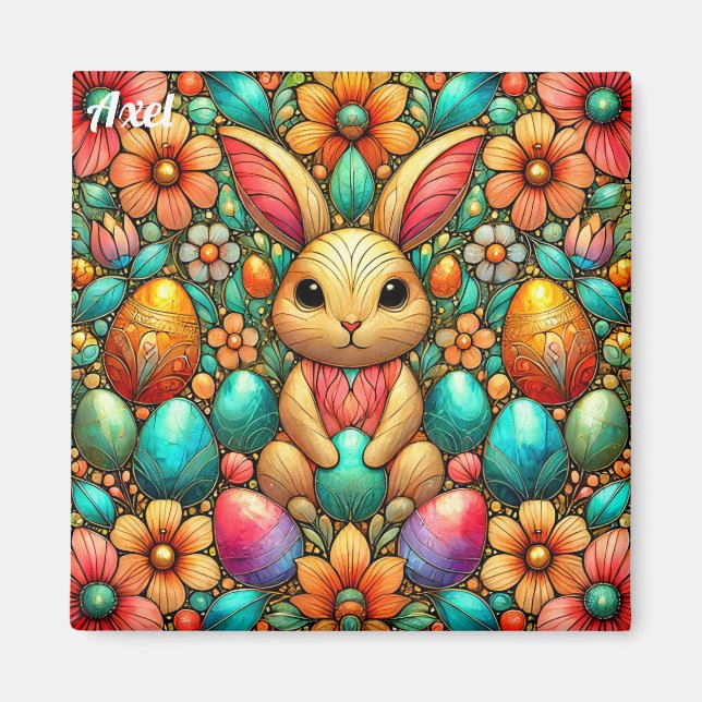 AXEL~ Påskhare och Eggs ~ Magnet (Framsidan)