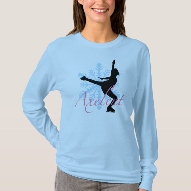 Axelent skridskoåkningutslagsplats t shirt (Framsida)