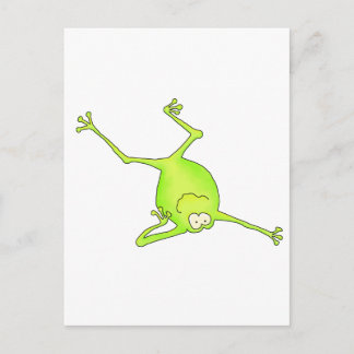 Axelställ Yoga Frog Vykort