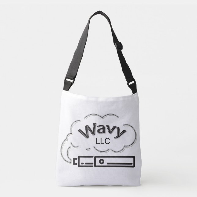 Axelväska med heltryck, Medium (Framsida)