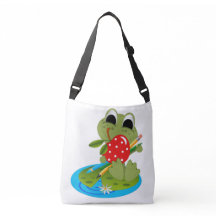 Axelväska med heltryck, Medium