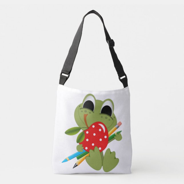 Axelväska med heltryck, Medium (Framsida)