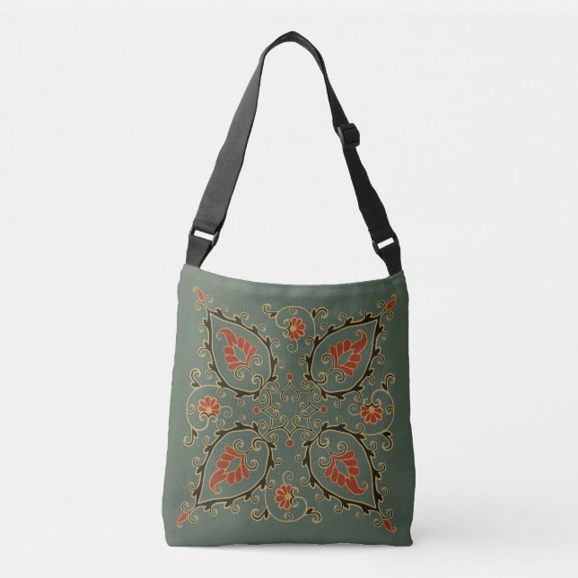 Axelväska med uzbekisk design (Framsida)