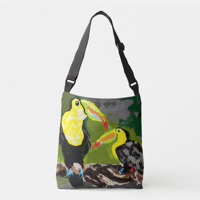 Axelväskor: Paradisfåglar Axelväska (Framsida)