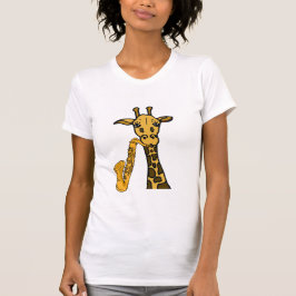 AXgiraff som leker Saxskjortan T-shirt
