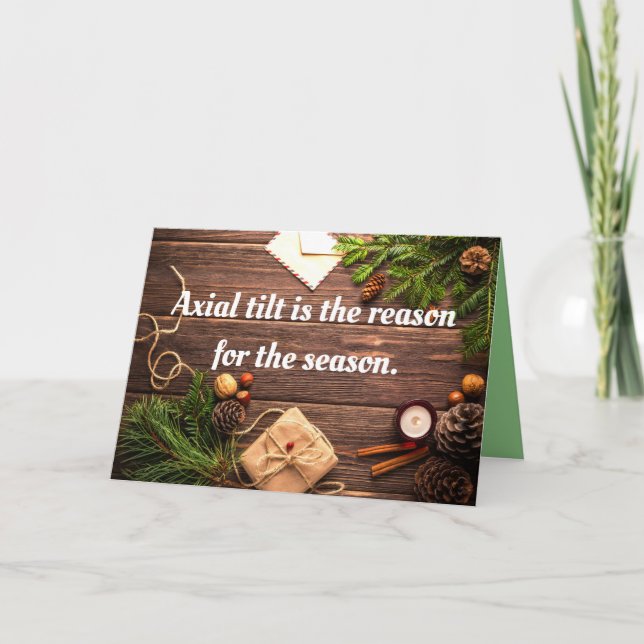 "Axial Tilt är orsaken till säsongen" kort (Framsida)