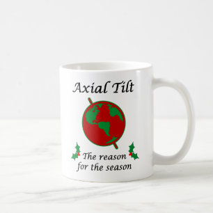 Axiell lutande resonerar för säsongen kaffemugg
