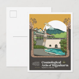 Axis of Yogyakarta Indonesia Travel Vykort