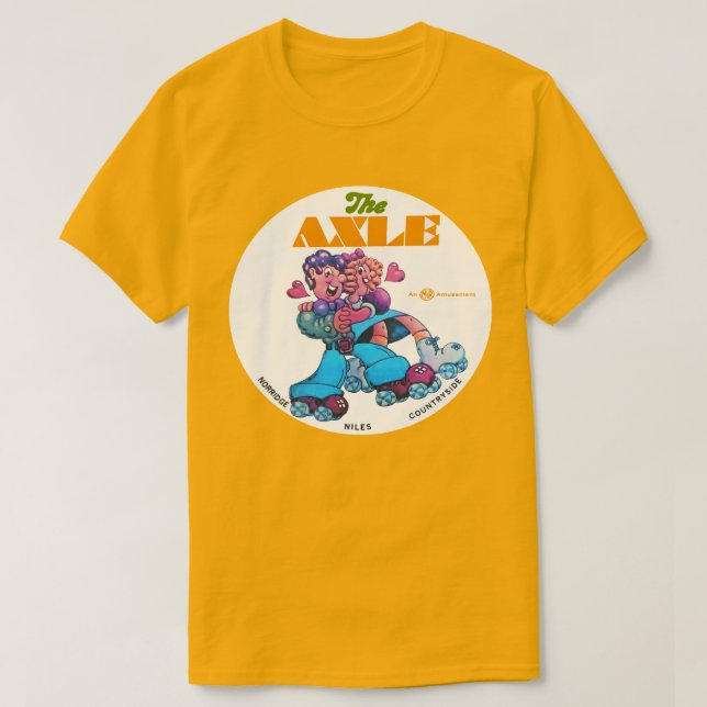 Axle Roller Skating Rinks of Illinois. T Shirt (Design framsida)