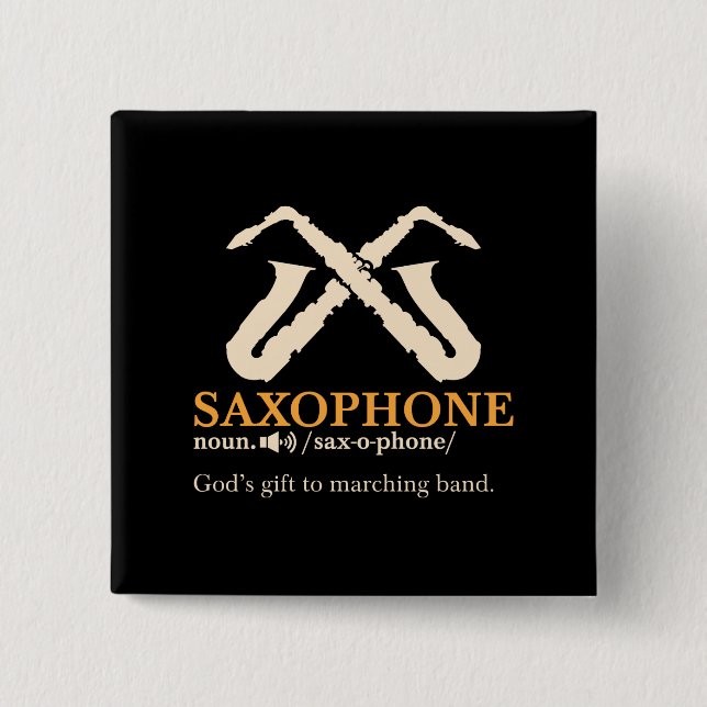 Axofon - definition av saxofon knapp (Framsida)