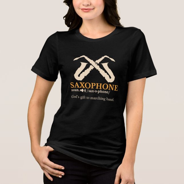 Axofon - definition av saxofon t shirt (Framsida)